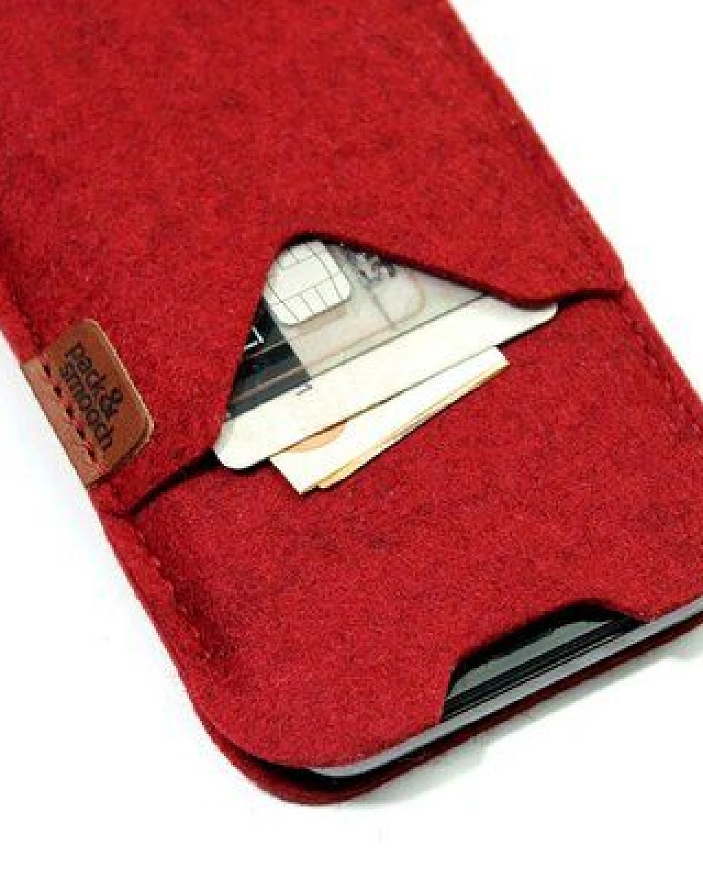 Pack & Smooch iPhone 17 / 17 Pro / 17 Pro Max / 16 / 15 / 14 / 13 / 12 / Pro / Plus / Max / Mini Filz Hülle SHETLAND (Mulesing-frei) – Ansicht 3
