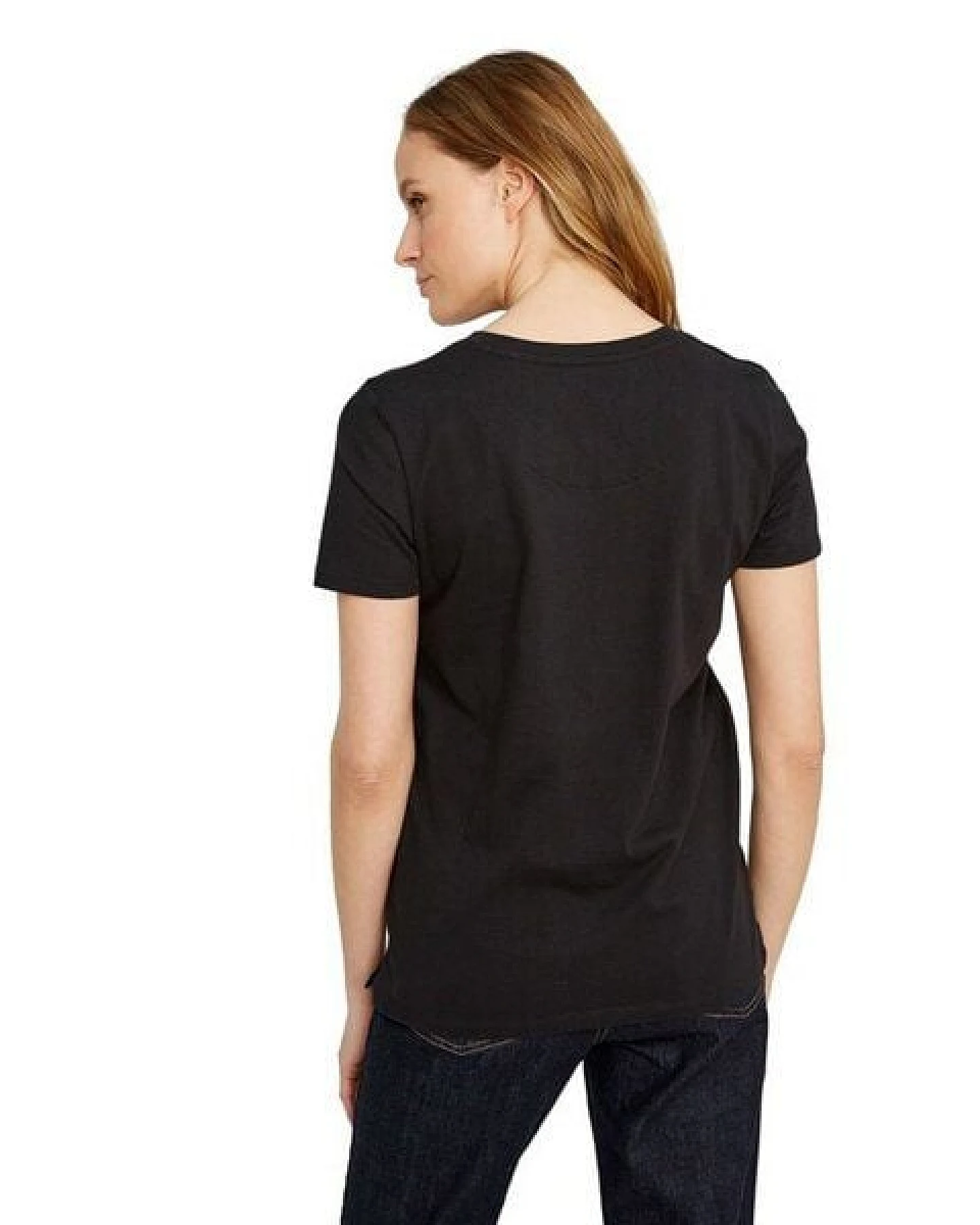 People Tree Damen-T-Shirt "Scatterd Stars Tee" in Schwarz – Ansicht 4