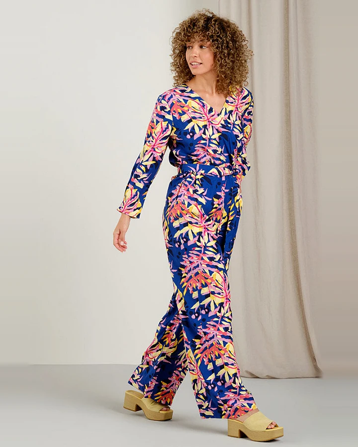 DEDICATED Damen vegan Jumpsuit Farsta Tropical Collage