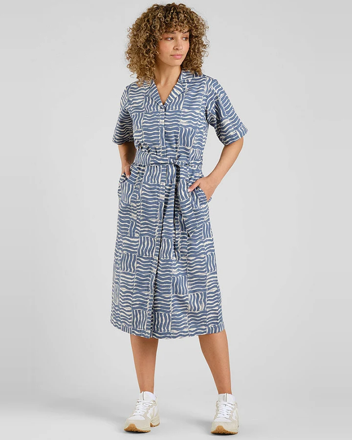 DEDICATED Damen vegan Kleid Orrefors Waves