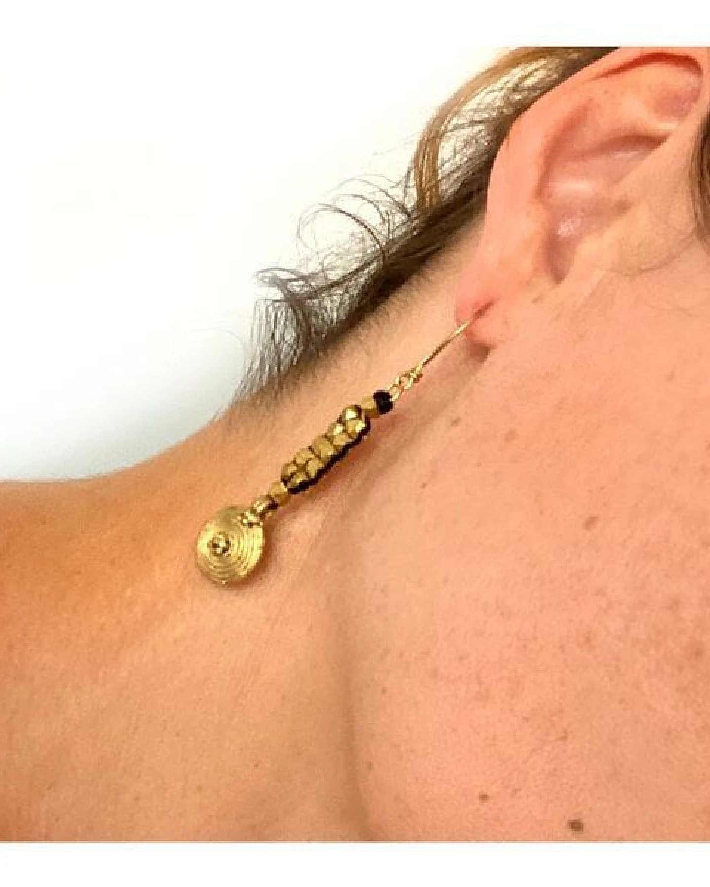 KIKOONI Dokra Ohrringe "Shrings" – Ansicht 3
