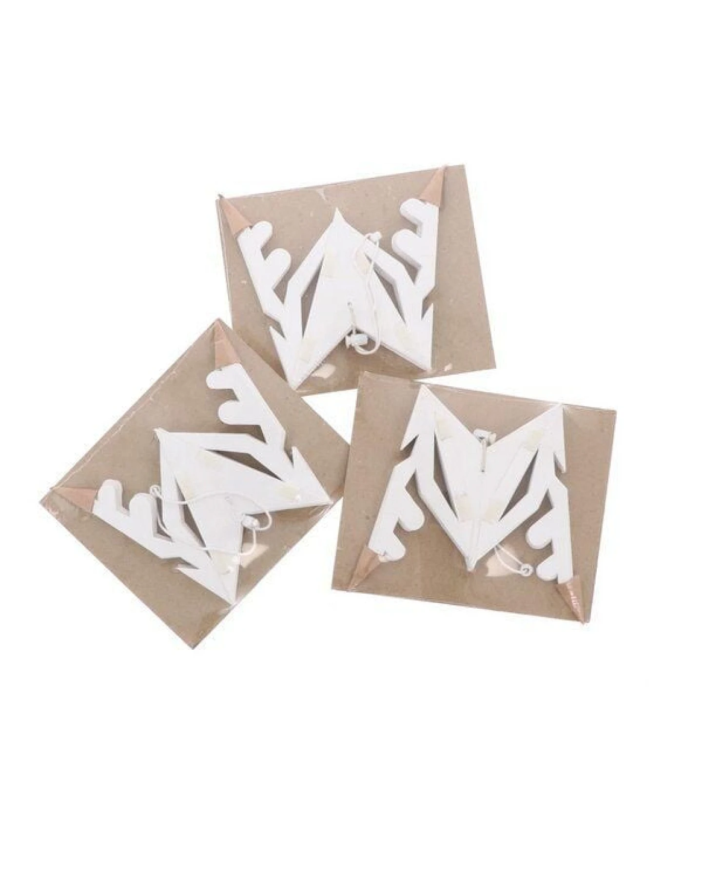 MoreThanHip Weihnachtsstern weißes Papier Ø25 cm Kamala Small - 3er-Set – Ansicht 4