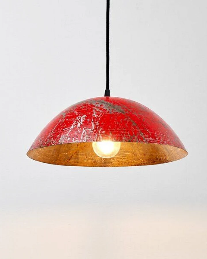Moogoo Creative Africa Kleine Deckenleuchte aus recycelten Ölfässern 34cm Durchmesser Industrial Design Upcycling