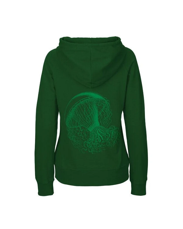 HANDGEDRUCKT "Medusa" Frauen HOODY aus reiner Biobaumwolle (kbA)