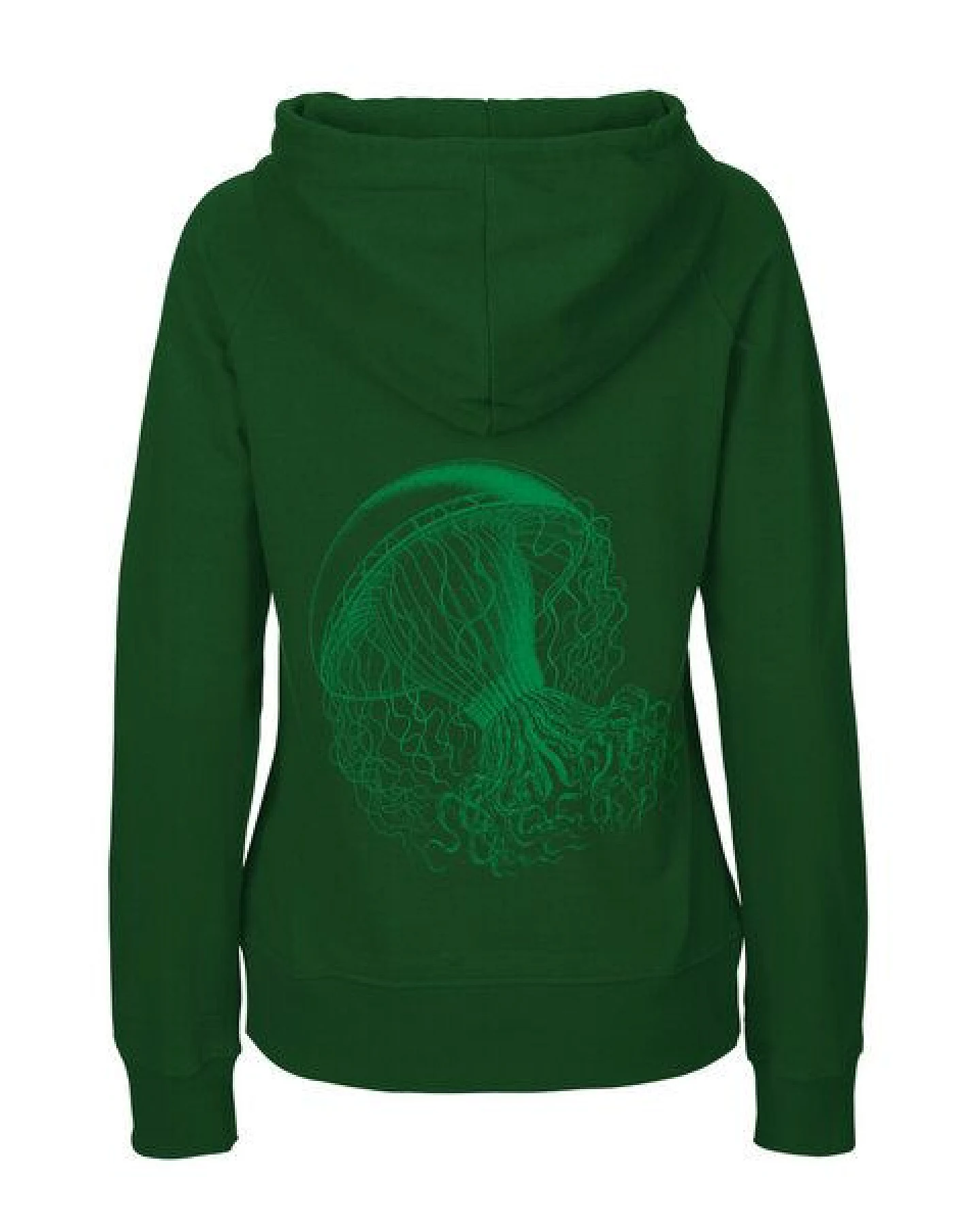 HANDGEDRUCKT "Medusa" Frauen HOODY aus reiner Biobaumwolle (kbA) – Ansicht 2