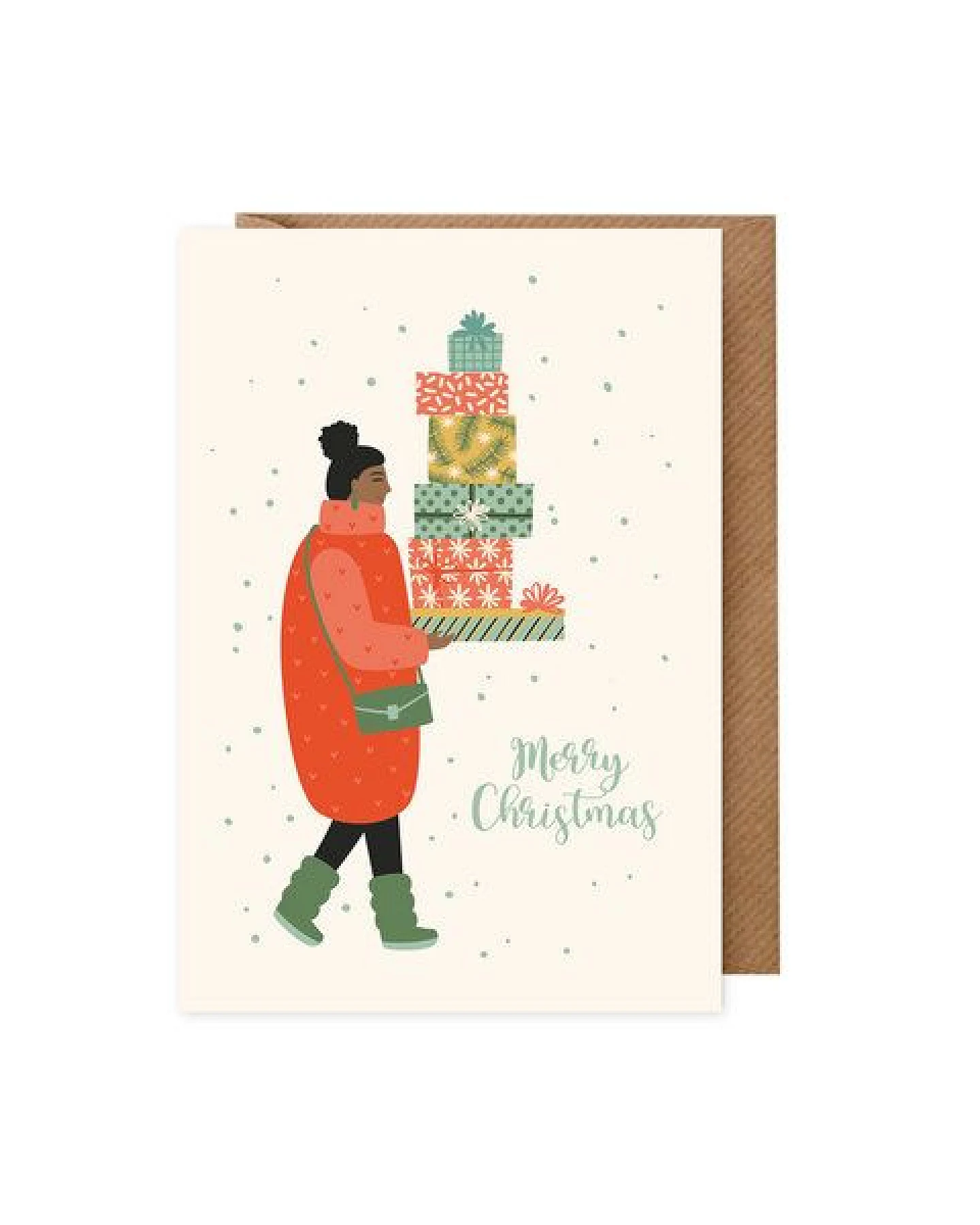 dabelino Weihnachtskarten Set: 5 Karten für Kinder und Erwachsene (Diversity, BIPoC, Weihnachten Klappkarten) – Ansicht 3