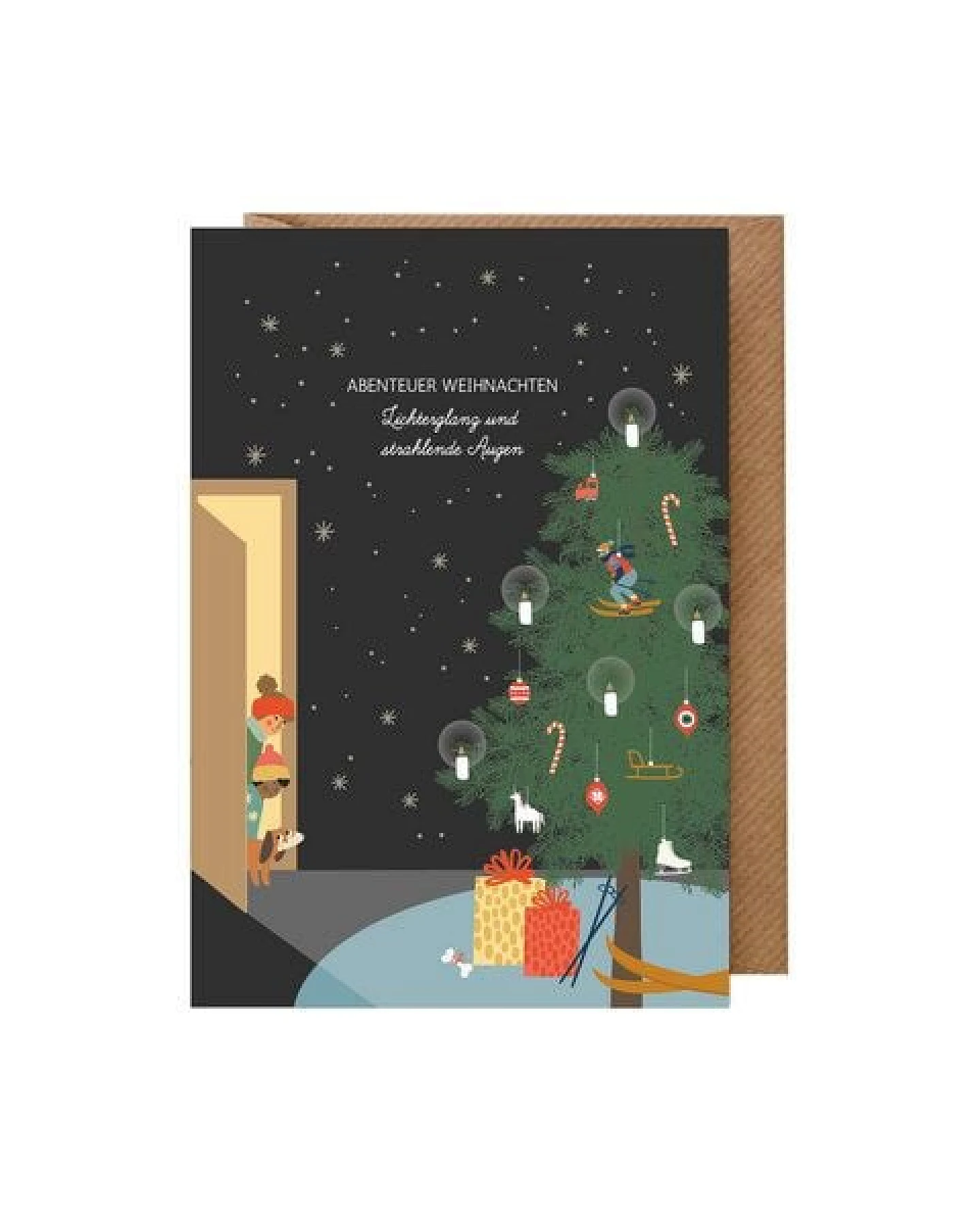 dabelino Weihnachtskarten Set: 5 Karten für Kinder und Erwachsene (Diversity, BIPoC, Weihnachten Klappkarten) – Ansicht 4