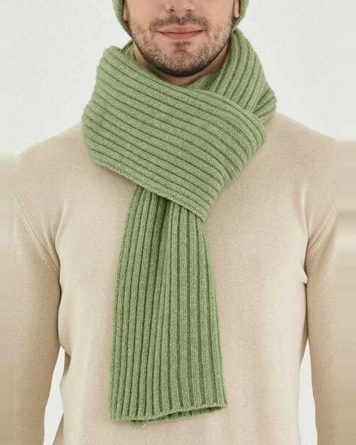 ORGANICATION Unisex Strickschal aus Bio-Merinowolle und Bio-Baumwolle