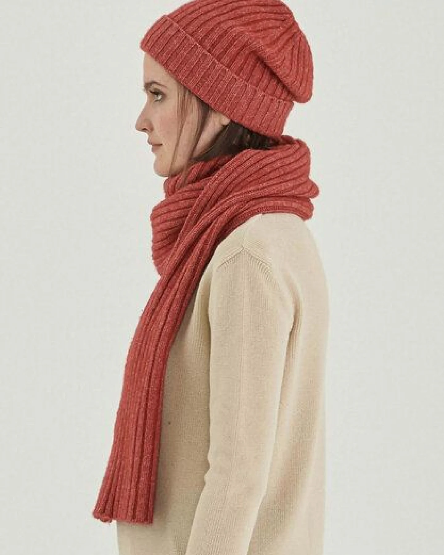 ORGANICATION Unisex Strickschal aus Bio-Merinowolle und Bio-Baumwolle – Ansicht 2