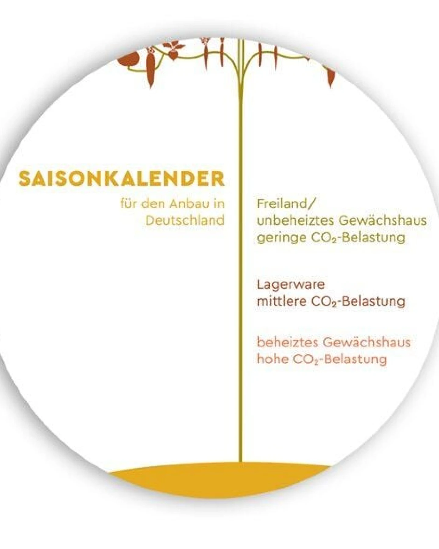 umtüten Saisonkalender Obst & Gemüse / Design Recycling Plakat / 100 x 60 cm – Ansicht 3