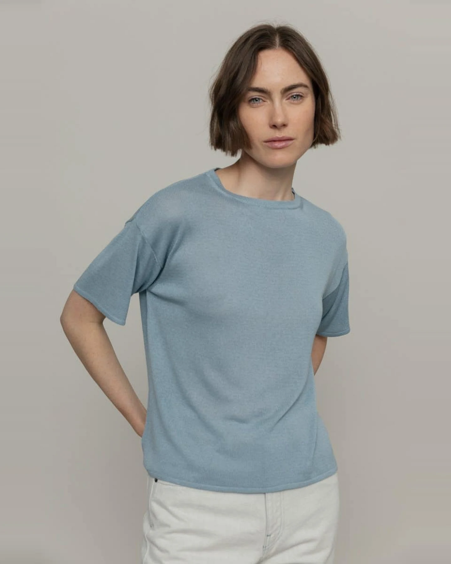 Rifo-Lab Damen vegan Hemd Virginia Blau – Ansicht 2