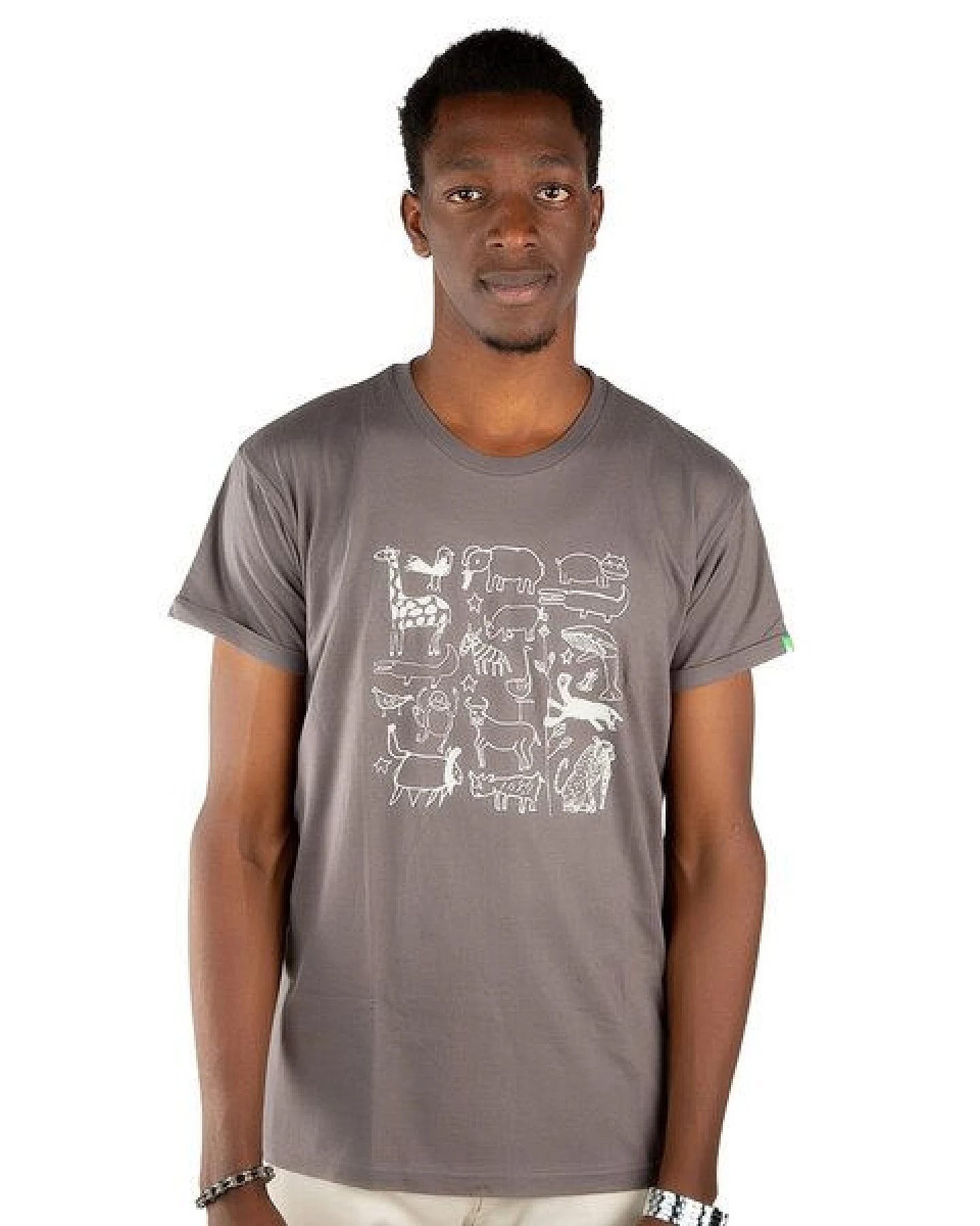 Kipepeo-Clothing Herren Print T-Shirt aus Bio-Baumwolle „Serengeti“ – Ansicht 2