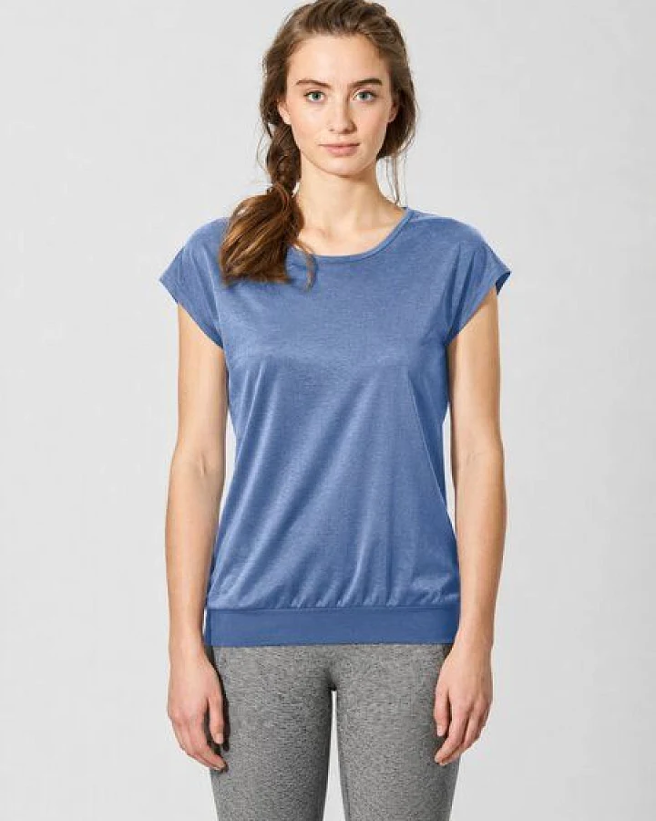 HempAge Damen Yoga T-Shirt Hanf/Bio-Baumwolle