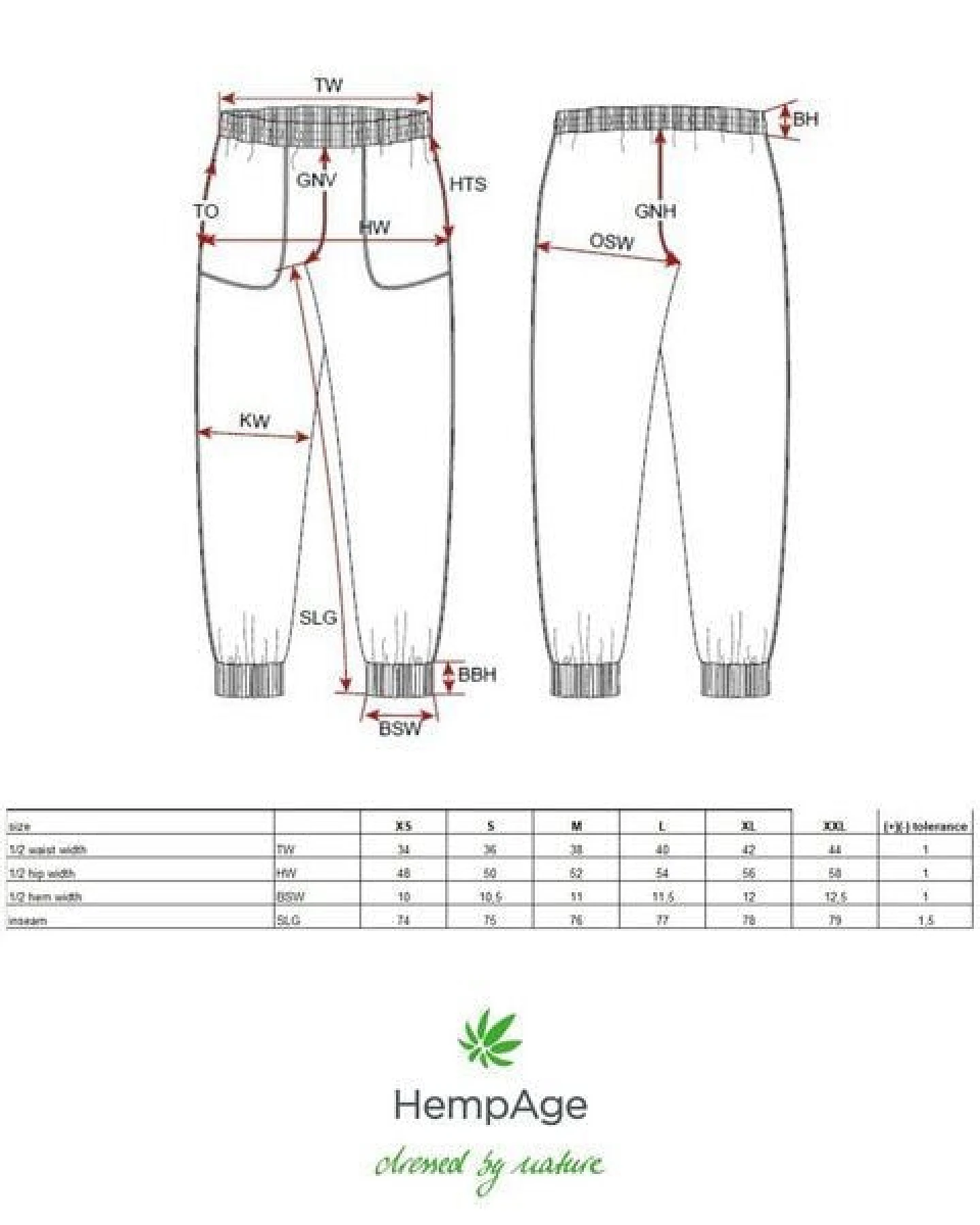 HempAge Damen Yoga Jogginghose Hanf/Bio-Baumwolle – Ansicht 4
