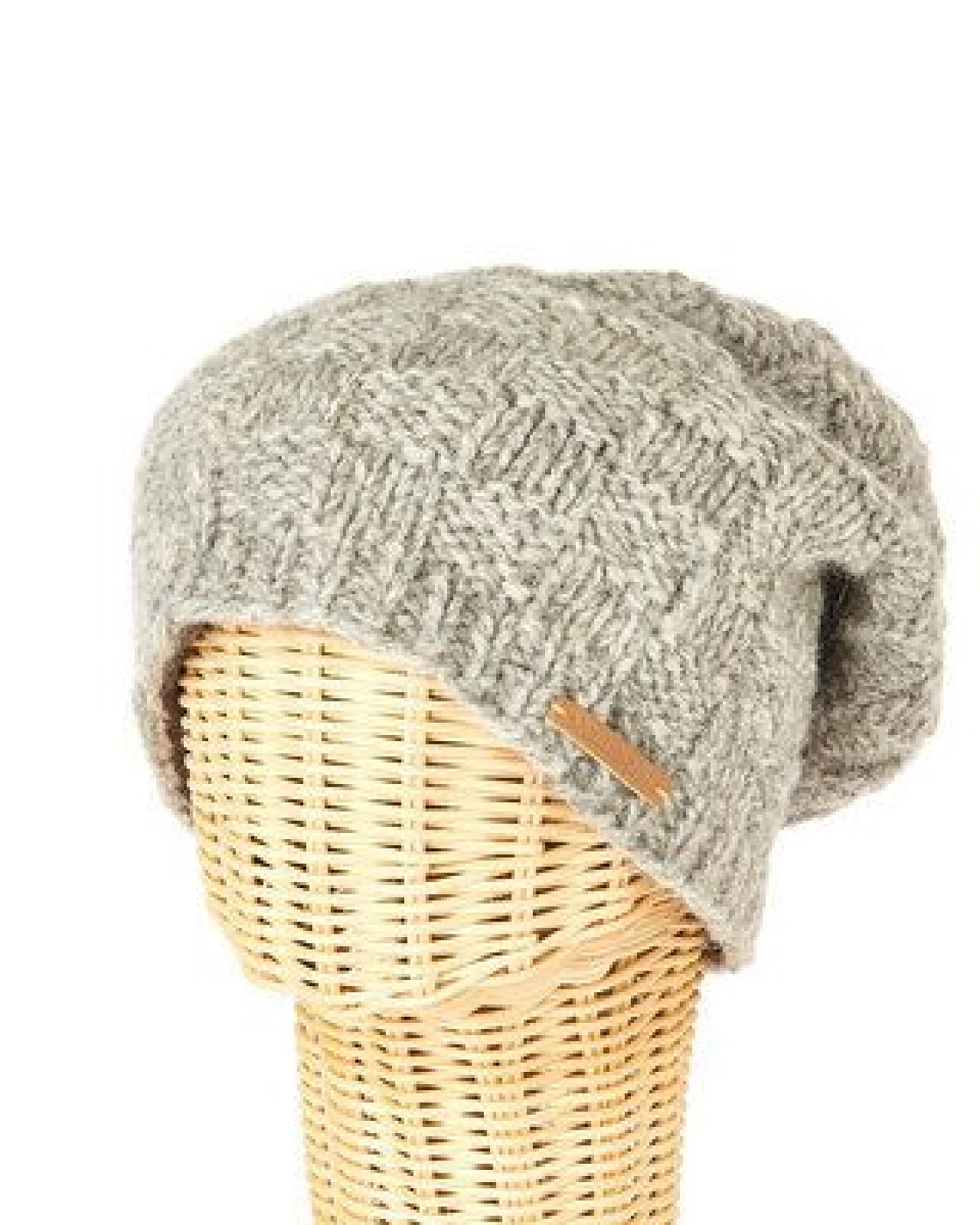 short'n'pietz Schurwollmütze mit Schachbrettmuster, handgestrickt – Ansicht 2