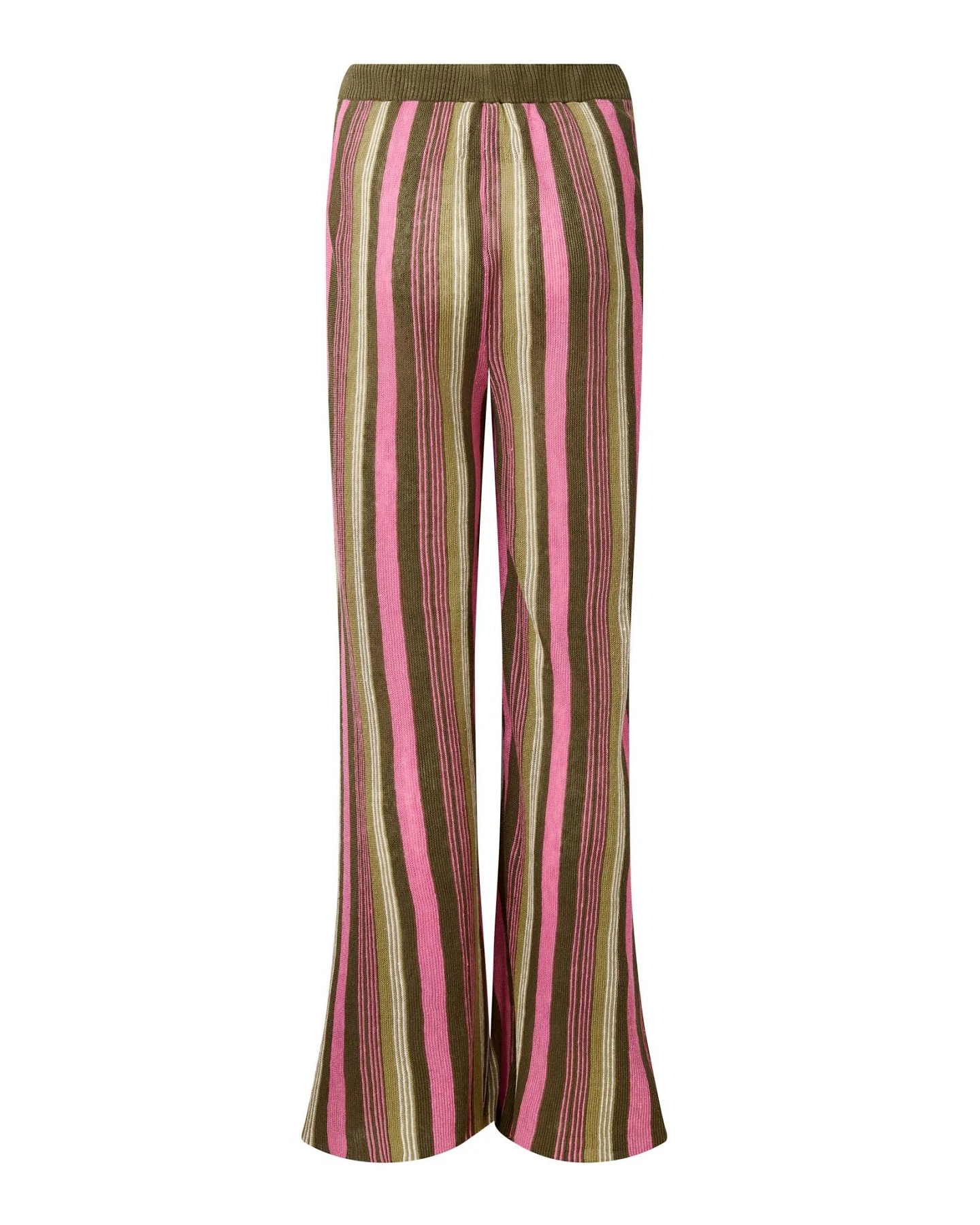 KOMODO Damen vegan Hose Knit Talith Stripe Multicolour – Ansicht 2