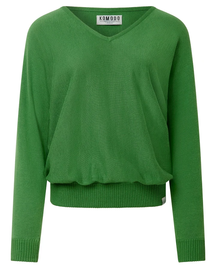 KOMODO Damen vegan Pullover Clover Dschungel Grün