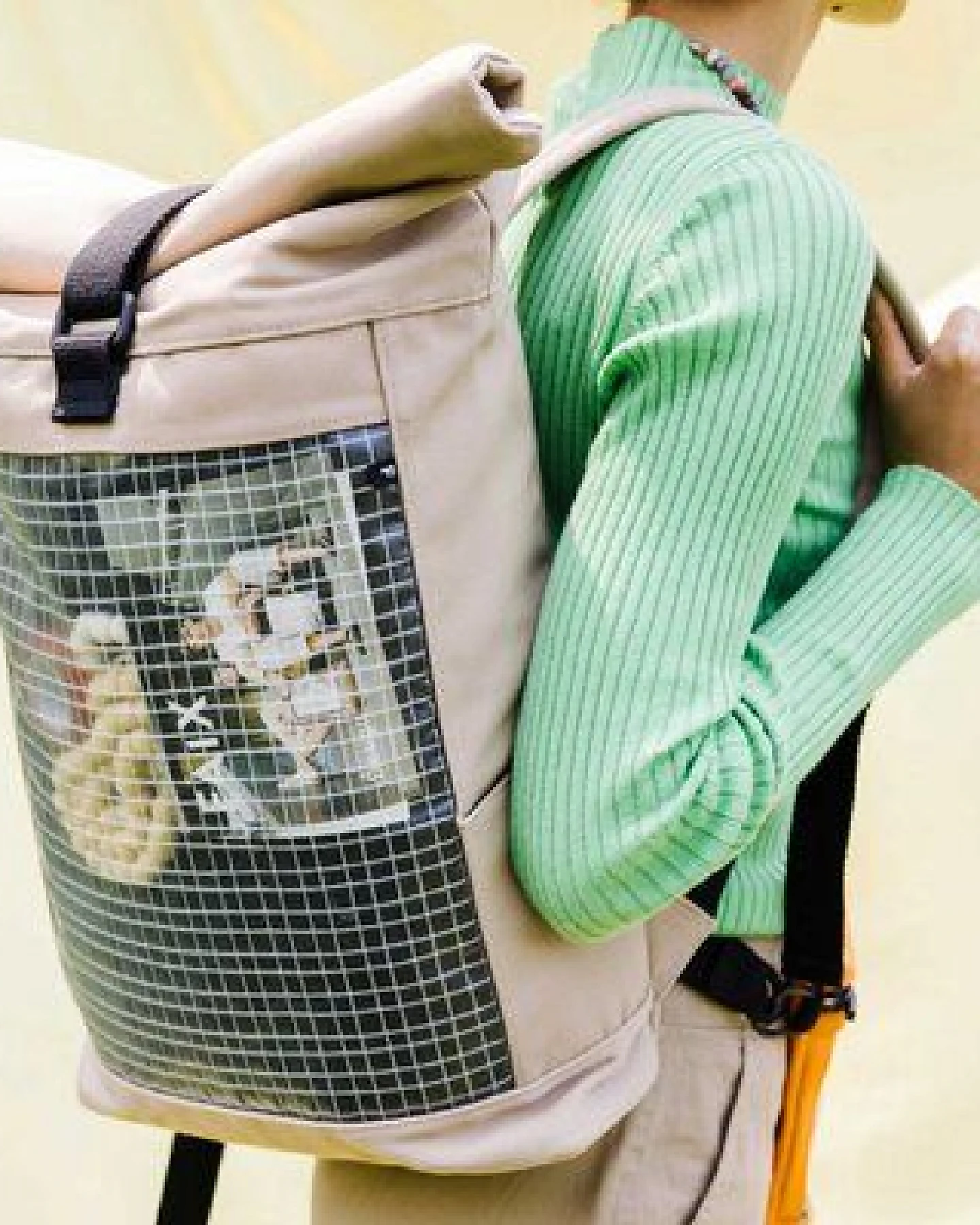 Faix-Design Rucksack aus recyceltem Material / transparent – Ansicht 2