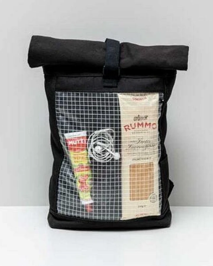 Faix-Design Rucksack aus recyceltem Material / transparent