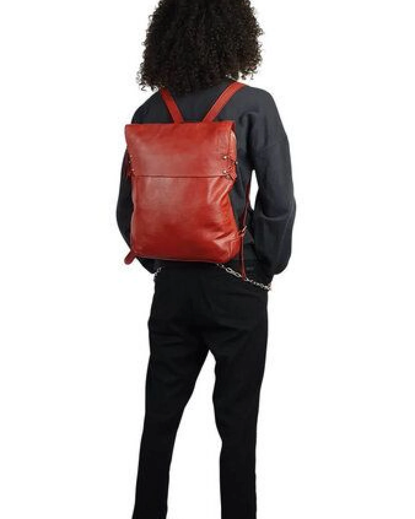 manbefair Damen Rucksack Miss Lola aus Leder und Bio-Baumwolle – Ansicht 3