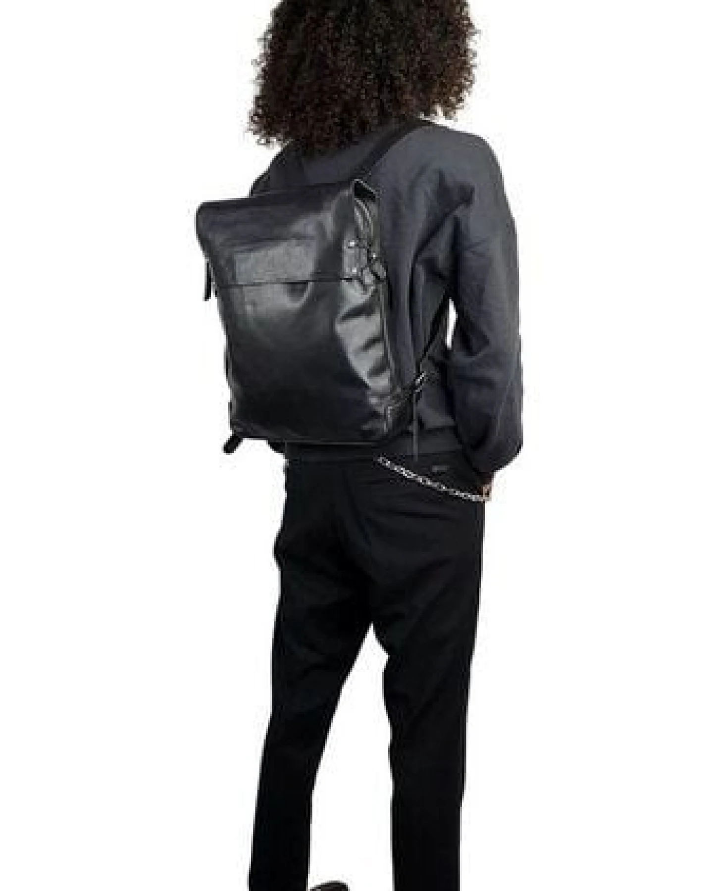 manbefair Damen Rucksack Miss Lola aus Leder und Bio-Baumwolle – Ansicht 3