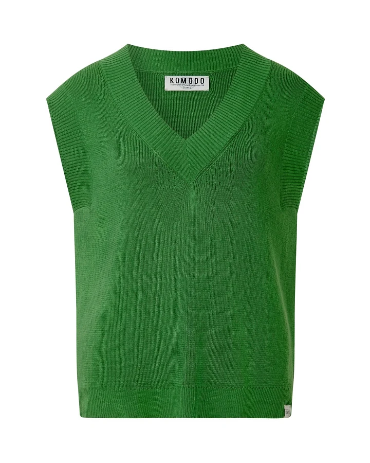 KOMODO Damen vegan Weste Sander Dschungel Grün