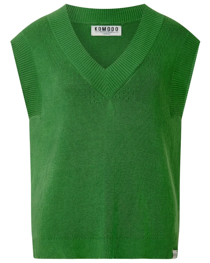 KOMODO Damen vegan Weste Sander Dschungel Grün