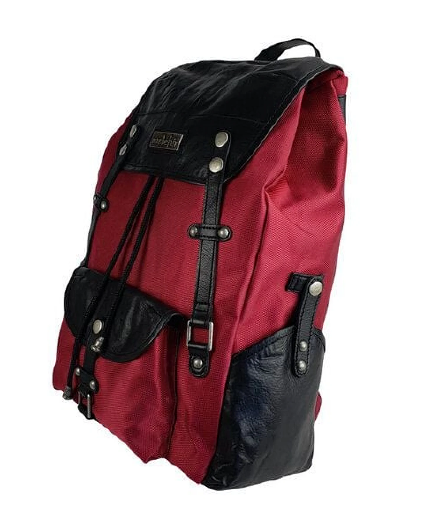 manbefair Robuster Laptop Rucksack Athena aus recyceltem Nylon Gewebe und Rinds-Leder – Ansicht 4