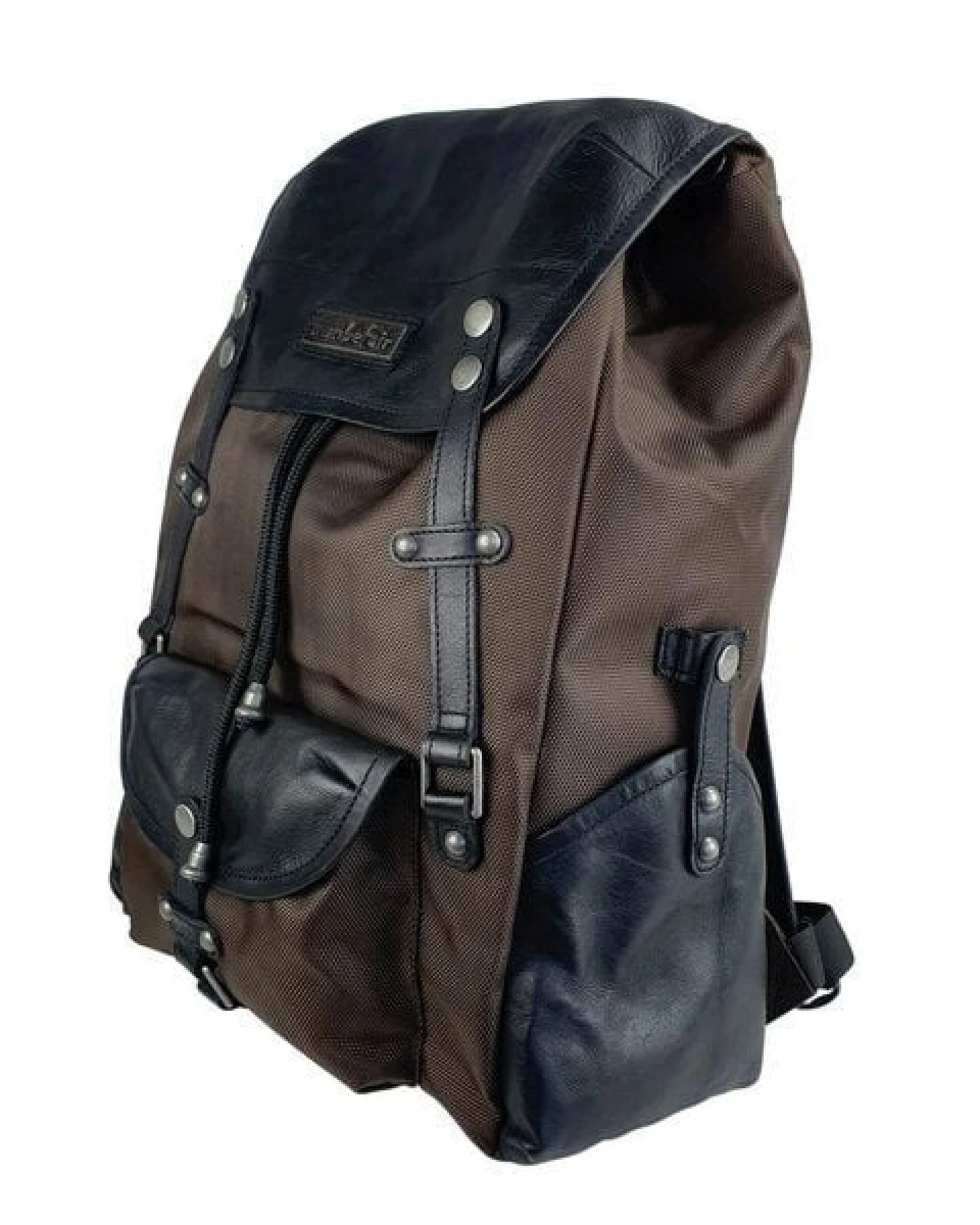 manbefair Robuster Laptop Rucksack Athena aus recyceltem Nylon Gewebe und Rinds-Leder – Ansicht 4
