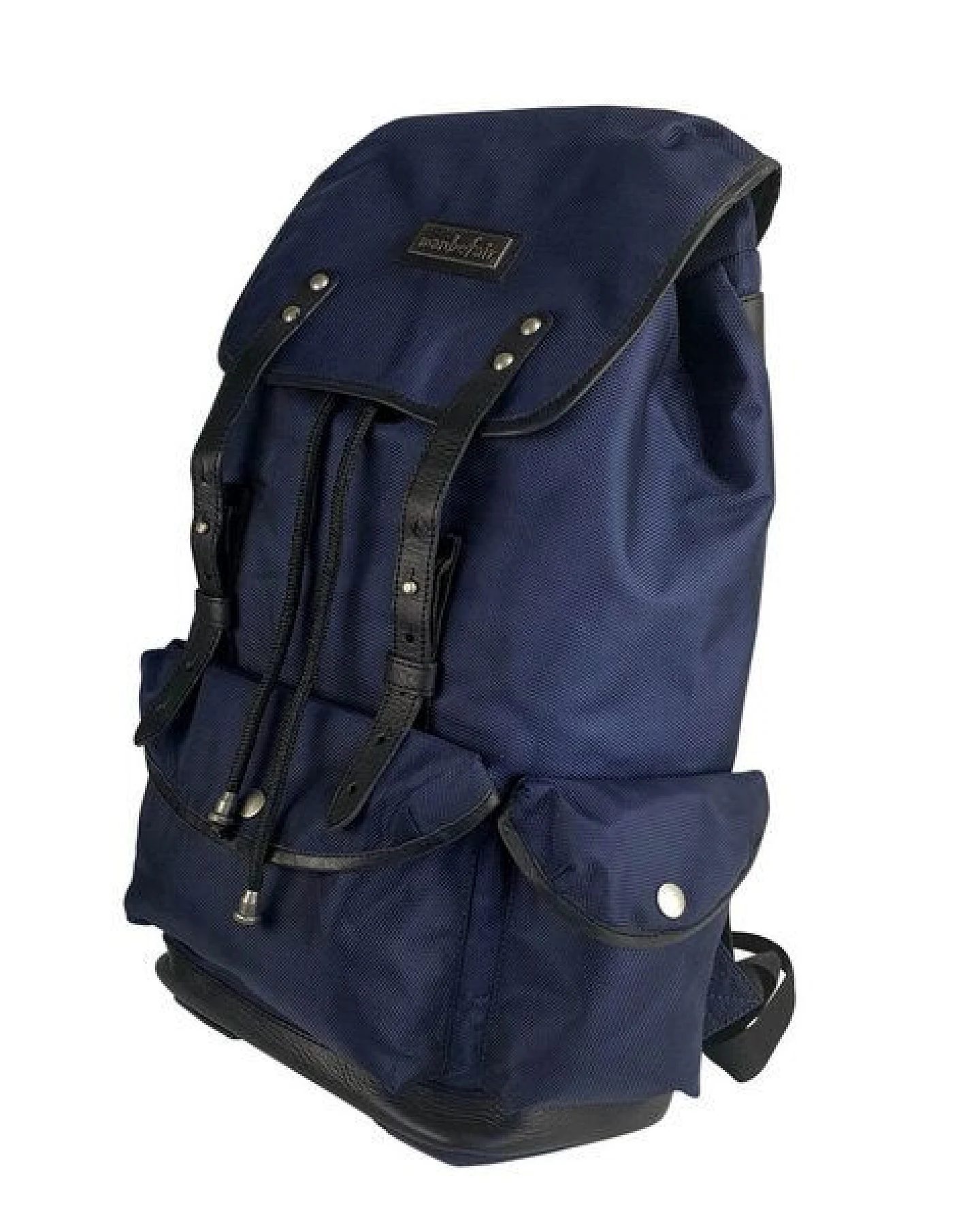 manbefair Lässiger Rucksack Vienna aus recyceltem Nylon Gewebe und Rinds-Leder – Ansicht 4