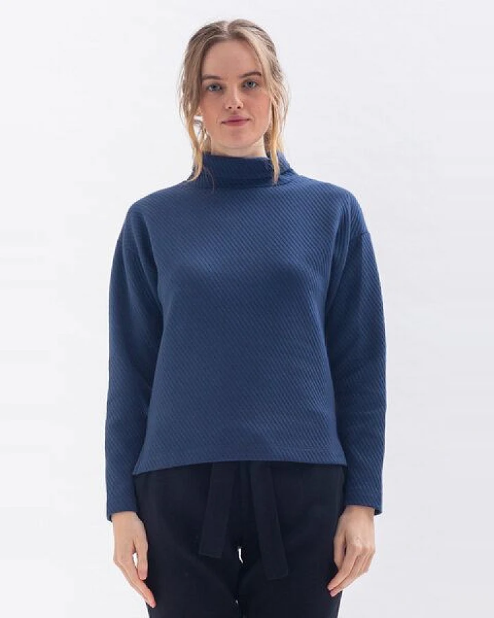 Studio Hertzberg Pullover *HAR-RRISS* mit Stehkragen aus Bio Baumwolle