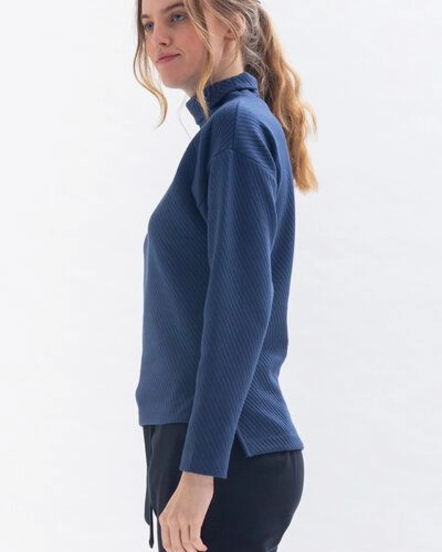 Studio Hertzberg Pullover *HAR-RRISS* mit Stehkragen aus Bio Baumwolle – Ansicht 2
