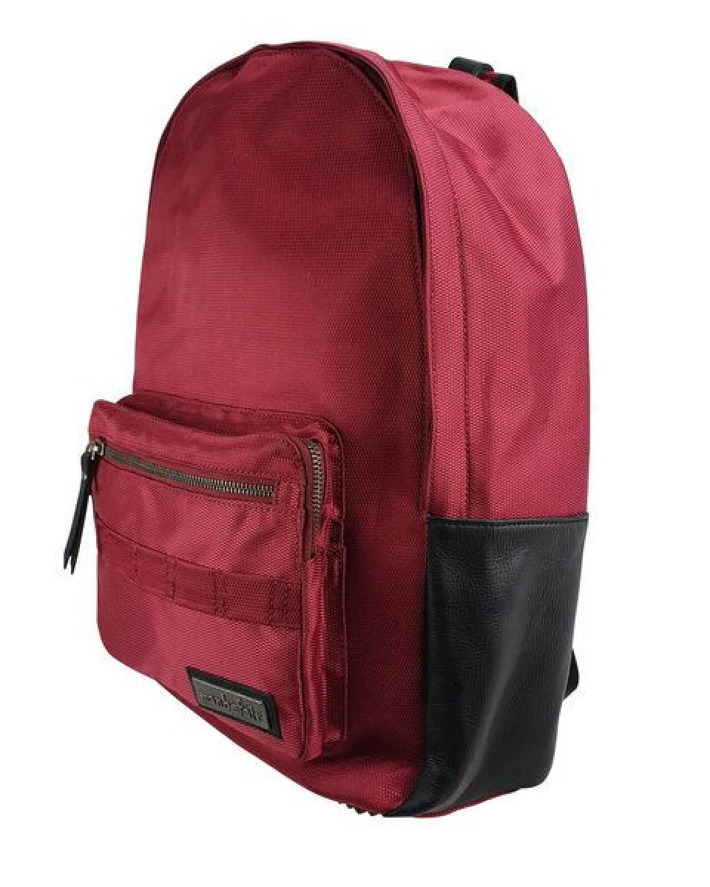 manbefair Klassischer City Rucksack Bergen aus recyceltem Nylon Gewebe und Rinds-Leder – Ansicht 3