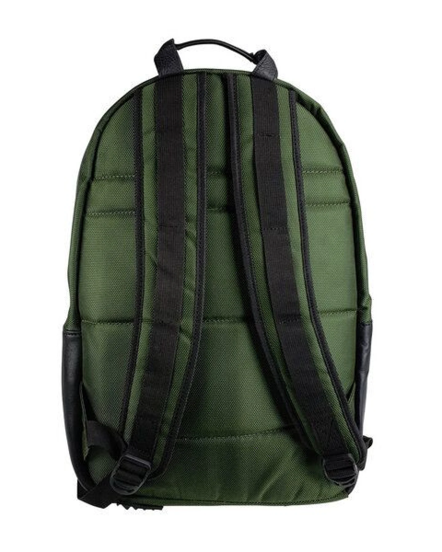 manbefair Klassischer City Rucksack Bergen aus recyceltem Nylon Gewebe und Rinds-Leder – Ansicht 4