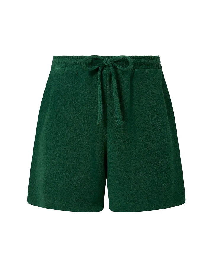 KOMODO Damen vegan Shorts Leah Frottee Dschungel Grün