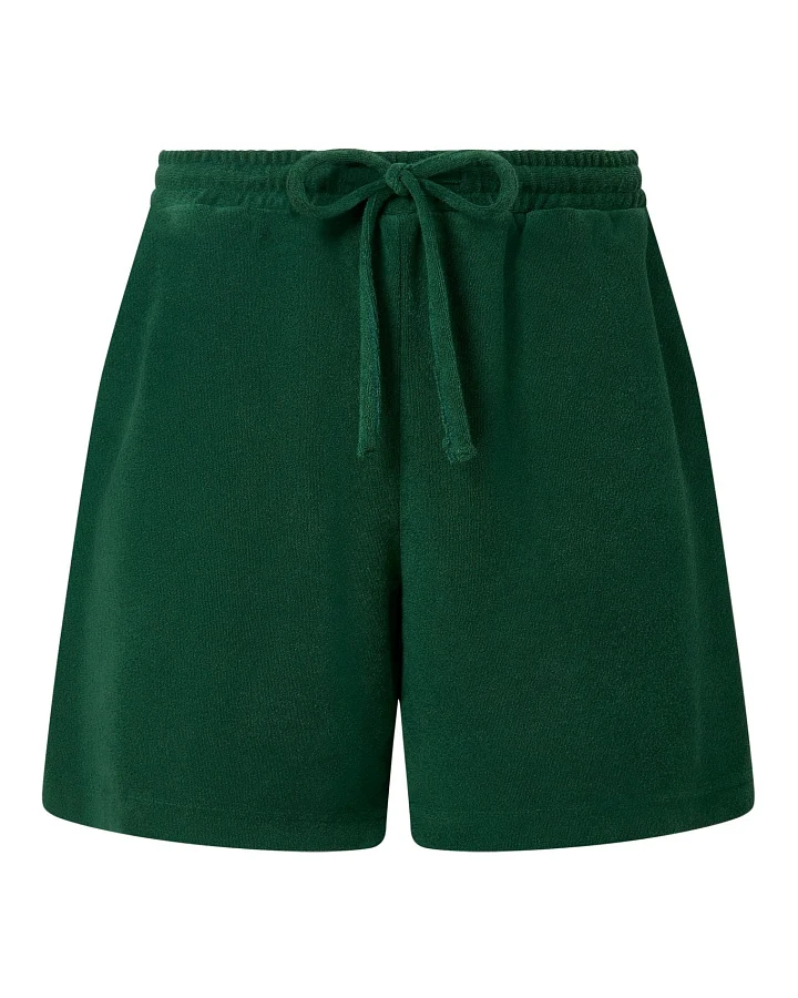 KOMODO Damen vegan Shorts Leah Frottee Dschungel Grün