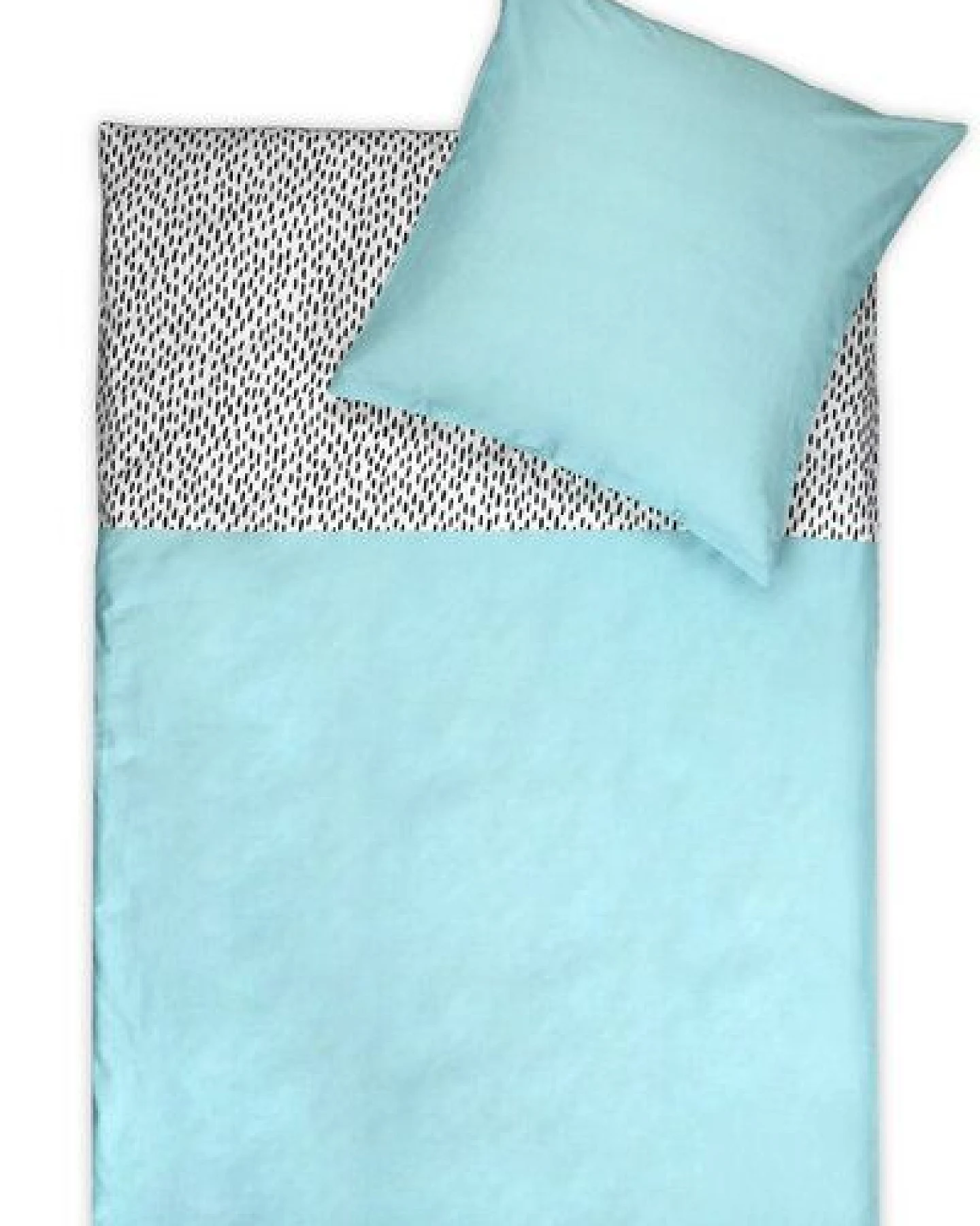 jilda-tex Renforcé Bettwäsche "Rainy Days" 135x200cm + 80x80cm 2-tlg 100% Bio-Baumwolle Made in Green – Ansicht 2