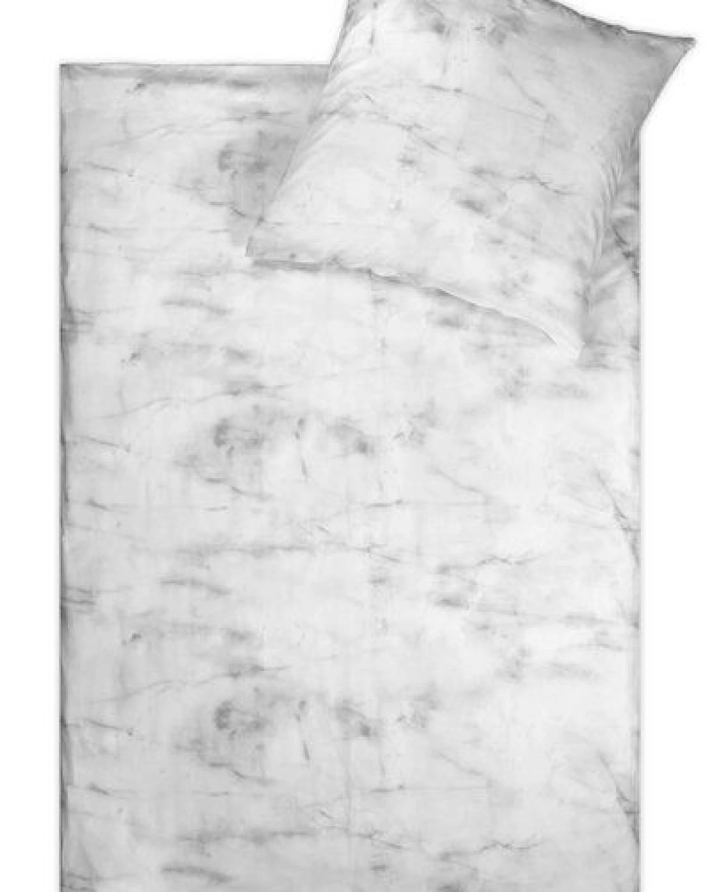 jilda-tex Linon Bettwäsche "Soft Marble" 135x200cm +80x80cm 2-tlg. 100% Bio-Baumwolle Made in Green – Ansicht 2
