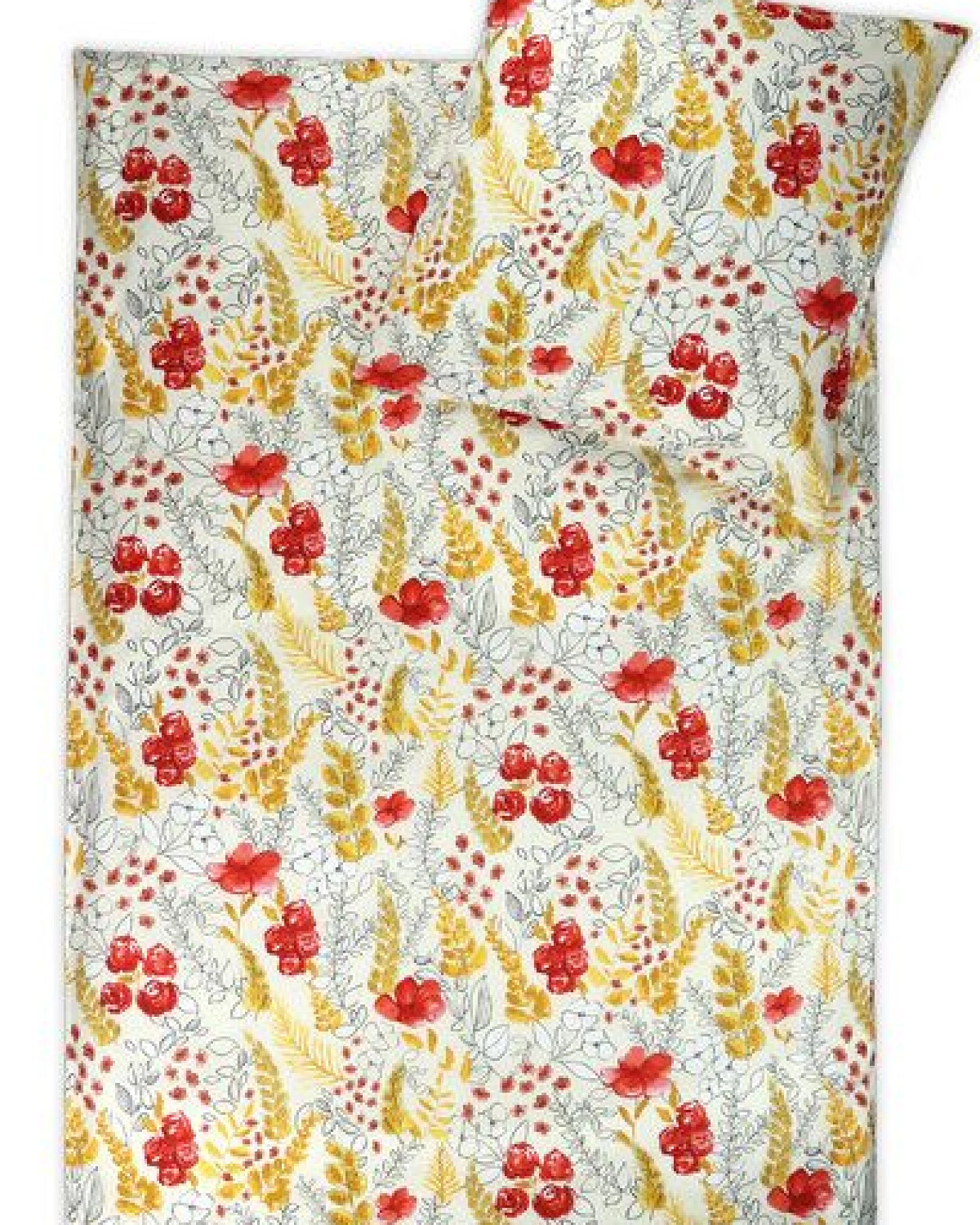 jilda-tex Linon Bettwäsche "Kyoto Autumn" 135x200cm +80x80cm 2-tlg. 100% Bio-Baumwolle Made in Green – Ansicht 2