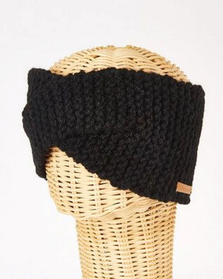 short'n'pietz Schurwollstirnband crisscross links gestrickt