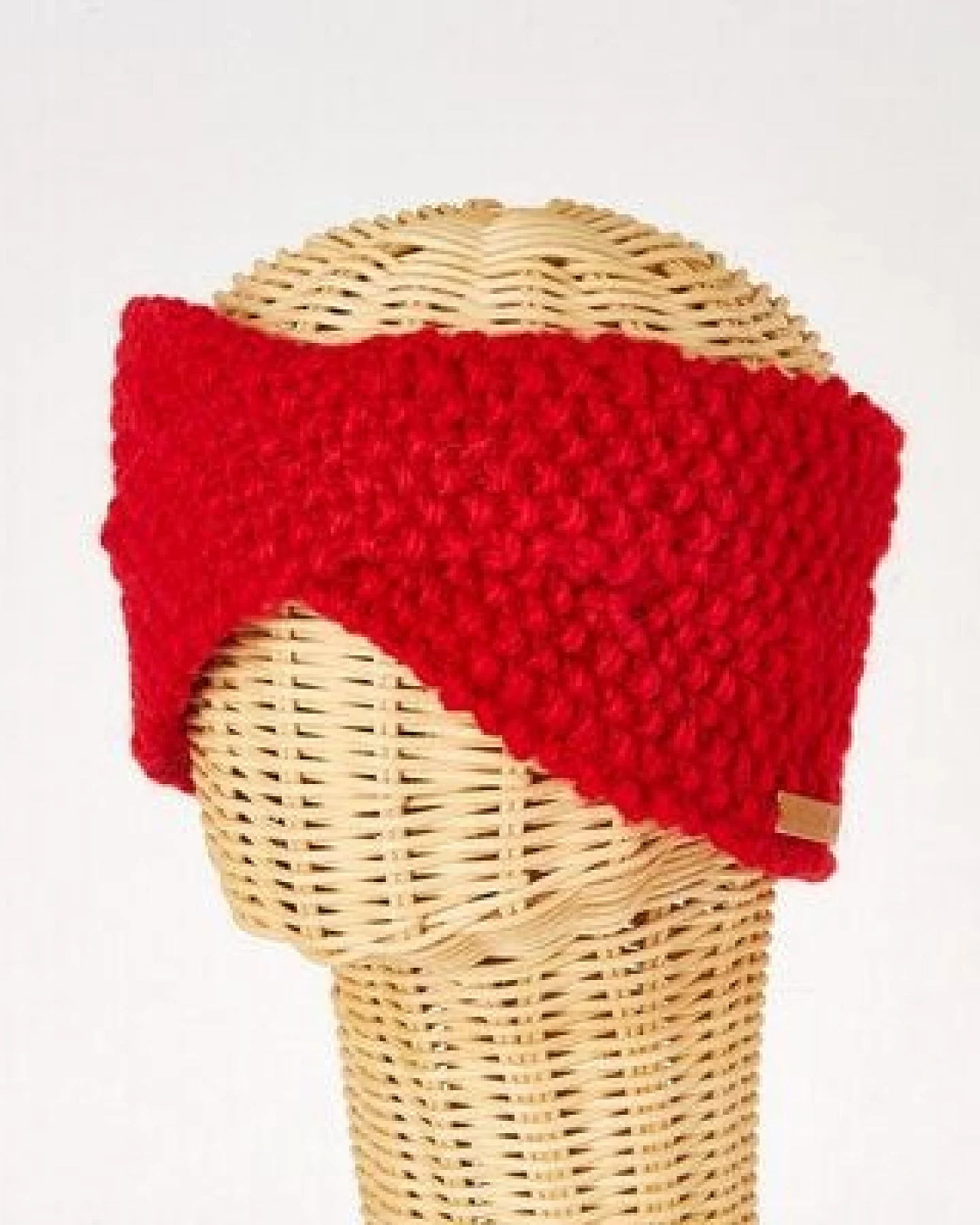 short'n'pietz Schurwollstirnband crisscross mit Knotenmuster, handgestrickt – Ansicht 3