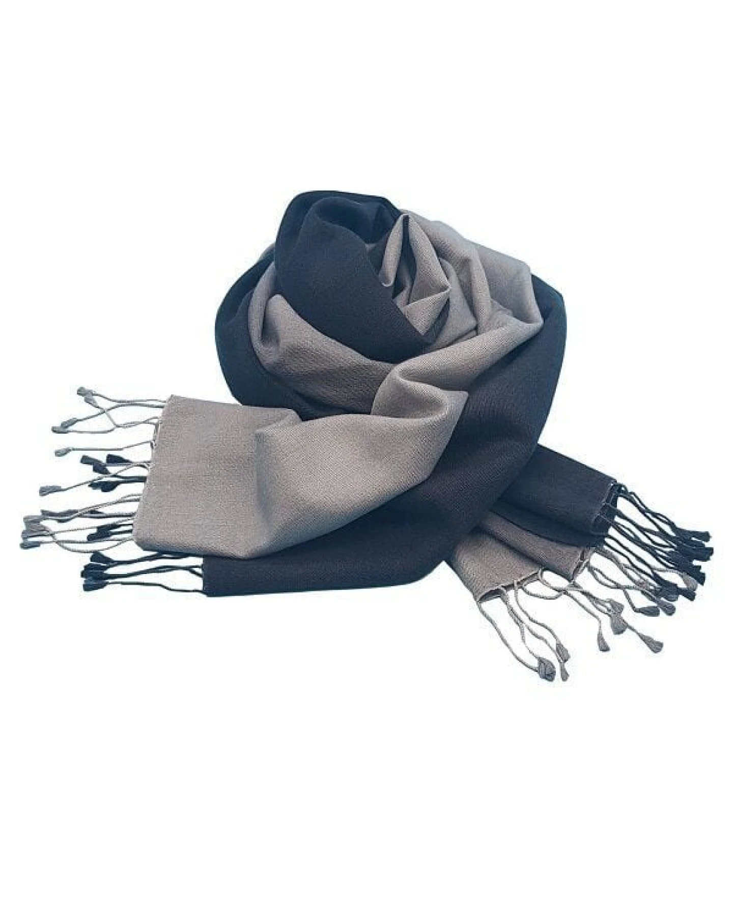 Frida Feeling Schal (70% Wolle / 30% Seide) mit farbigem Verlauf – Ansicht 2