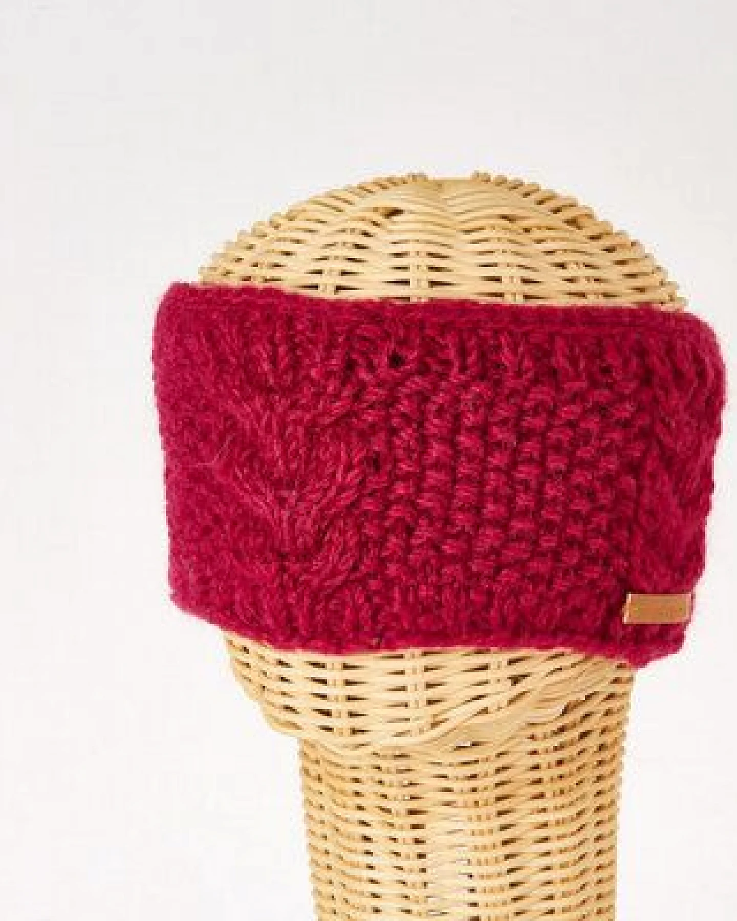 short'n'pietz Schurwollstirnband mit senkrechtem Zopfmuster, handgestrickt – Ansicht 3