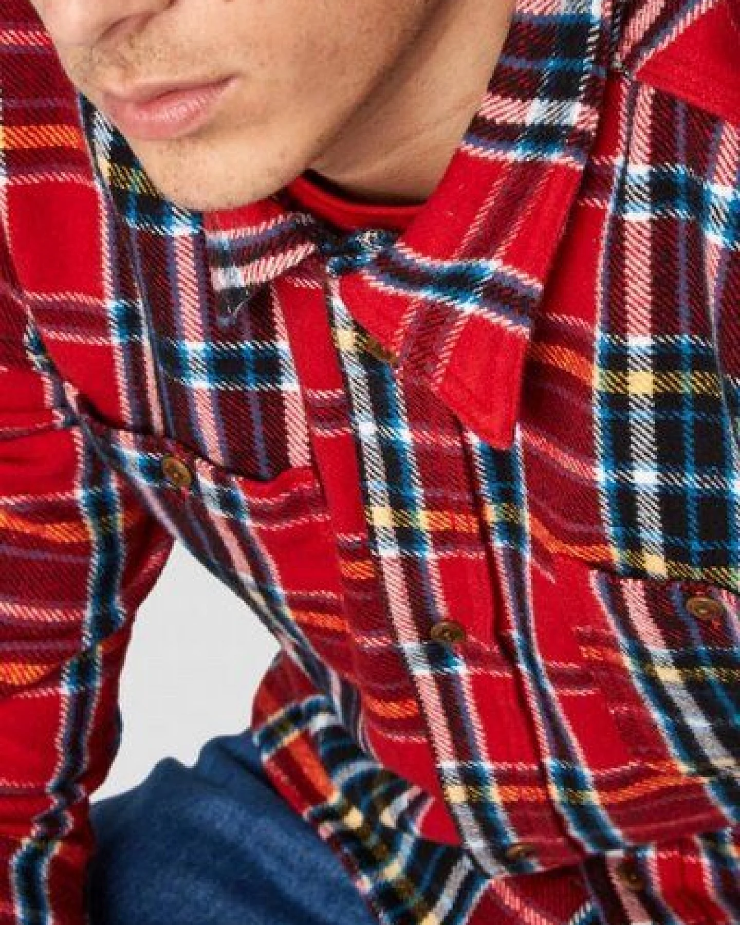 Kings Of Indigo Kariertes Flanellhemd "Juntoku" aus Bio-Baumwolle – Ansicht 2