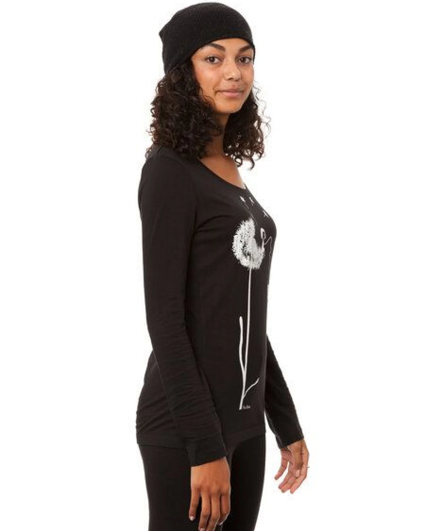 FellHerz Damen Longsleeve Pusteblume Bio Fair – Ansicht 3