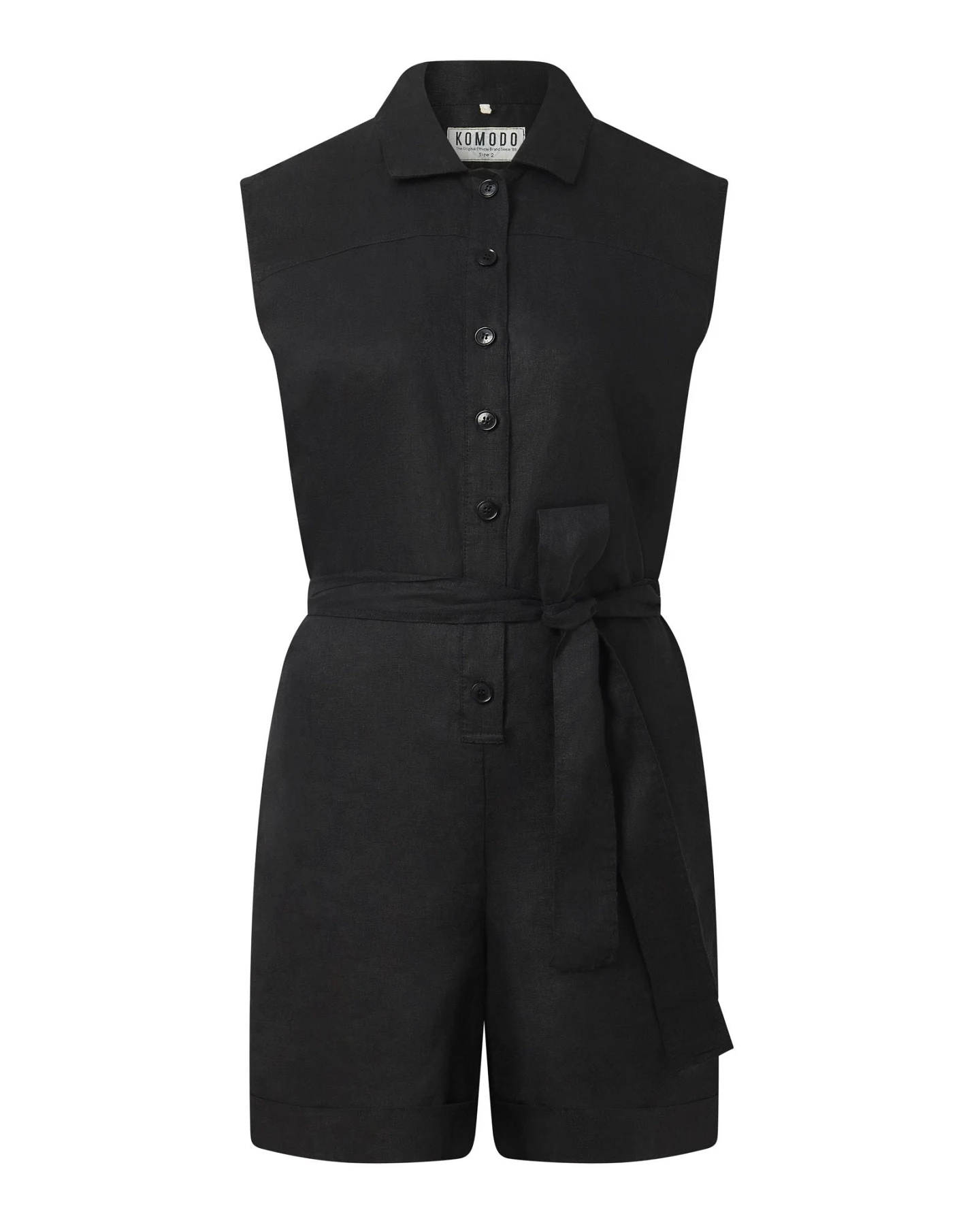 KOMODO Damen vegan Playsuit Sienna Blend Schwarz – Ansicht 2