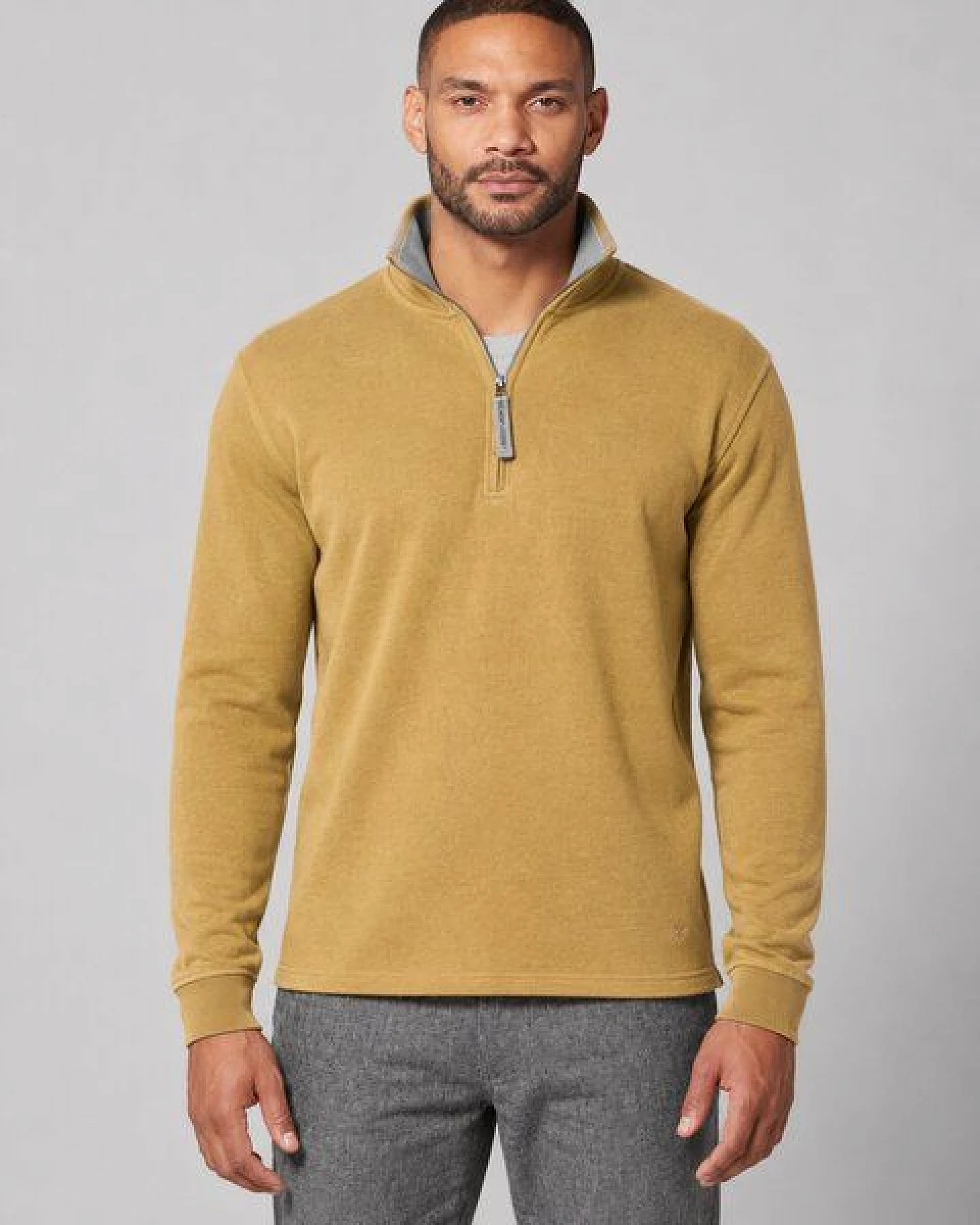 HempAge Herren Sweatware Troyer Hanf/Bio-Baumwolle – Ansicht 2