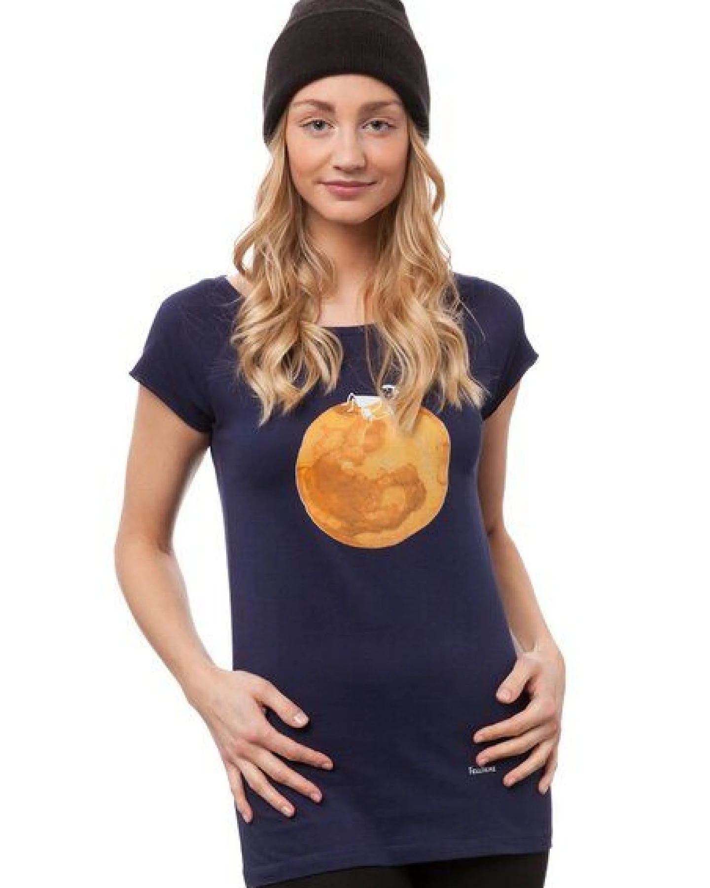 FellHerz Damen T-Shirt Moon Girl – Ansicht 2