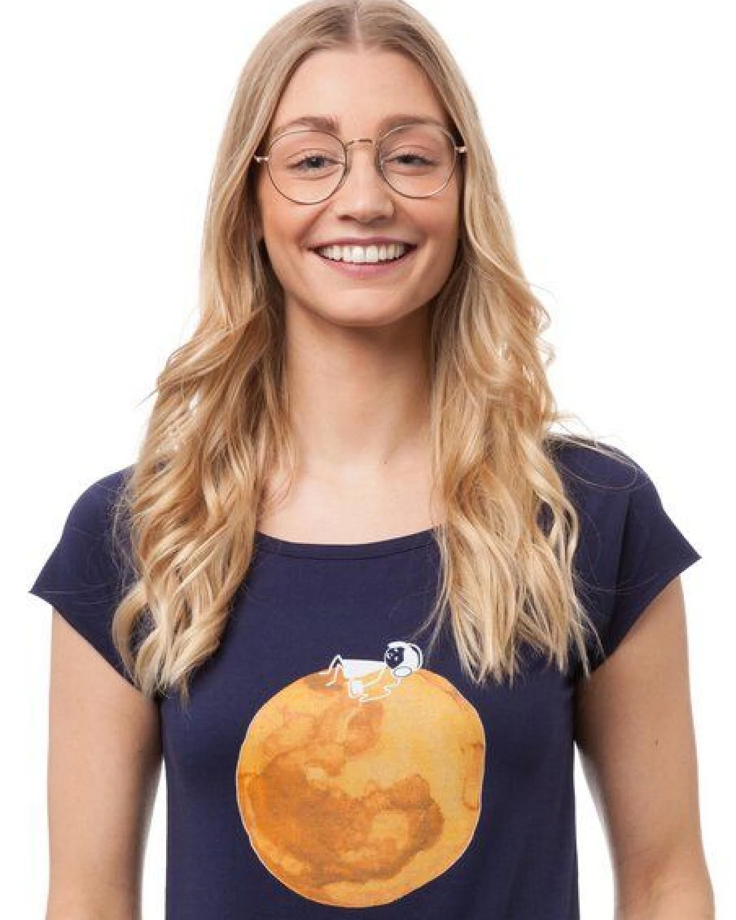 FellHerz Damen T-Shirt Moon Girl – Ansicht 4