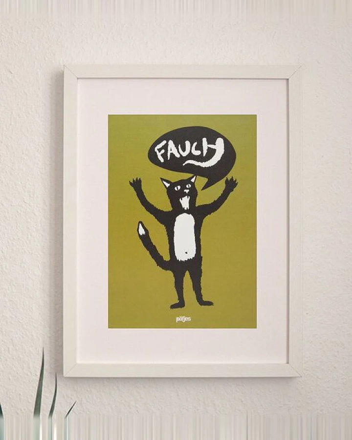 päfjes Ferdinand Fauch Katze - Poster A4